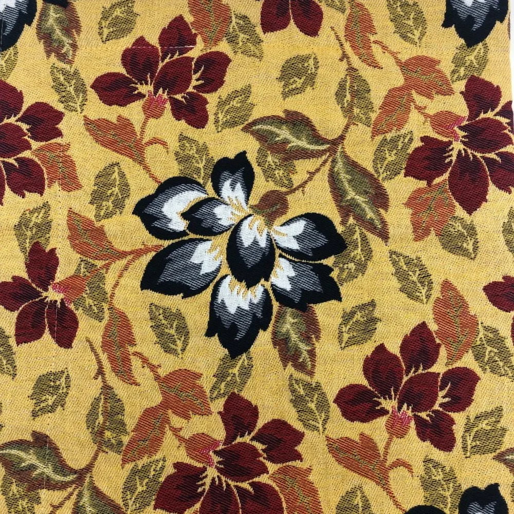 Standard Pillow Shams Domingos Almeida Set/2 NEW Gold Red Black Floral Cotton